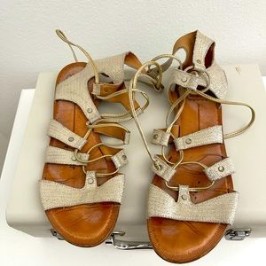 Dolce Vita Gladiator Gold Metallic Sandal